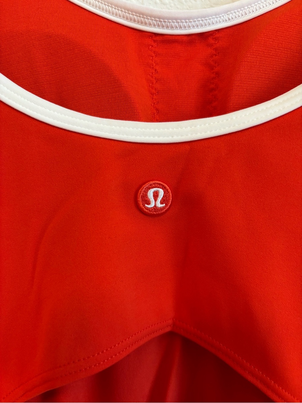 lululemon Scoop Neck Cutout Tennis Dress Cherry Ember White Small NWT + Lulu Bag - Picture 6 of 11
